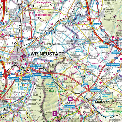 freytag & berndt Straßenkarte Burgenland 1:150.000