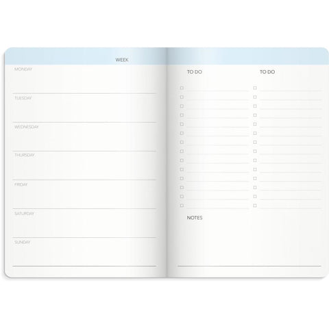 Burde Week Planner undated pink