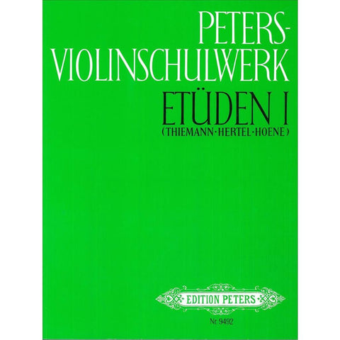 Peters-Violinschulwerk: Etüden, Band 1