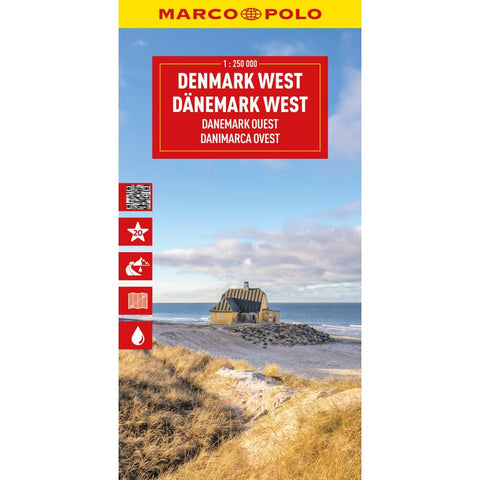 MARCO POLO Reisekarte Dänemark West 1:225.000
