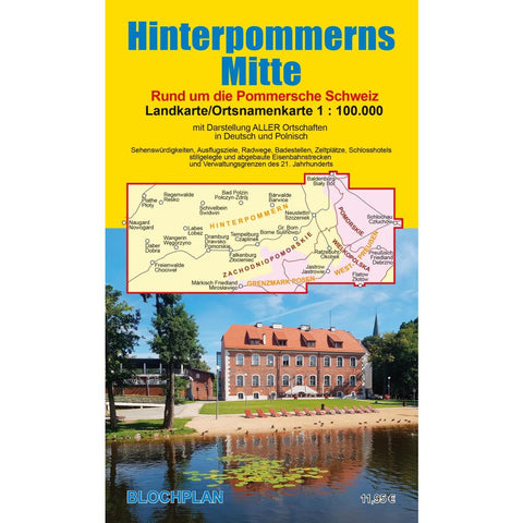 Landkarte Hinterpommerns Mitte