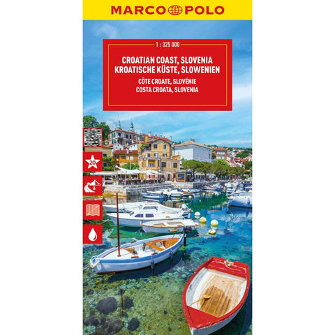 MARCO POLO Reisekarte Kroatische Küste, Slowenien 1:325.000