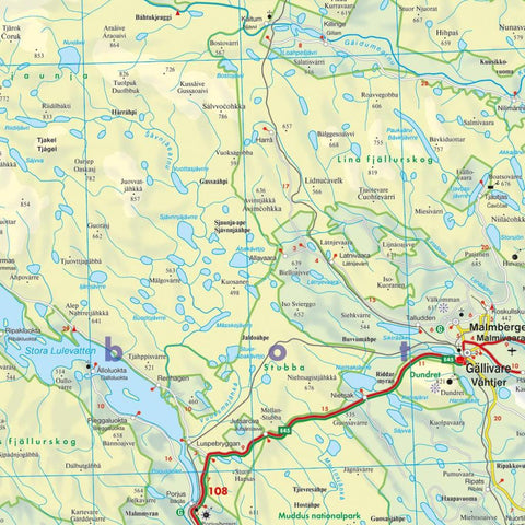 freytag & berndt Straßenkarte Schweden Nord, Schwedisch Lappland - Umeå - Östersund 1:400.000
