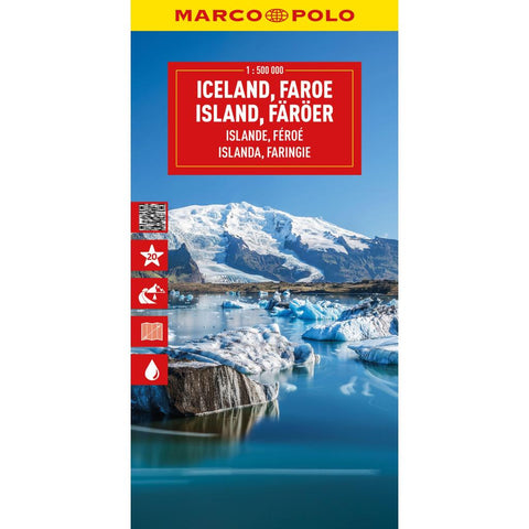 MARCO POLO Reisekarte Island, Faröer 1:500.000
