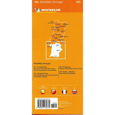 Michelin Portugal Süd 1 : 300 000 - 593