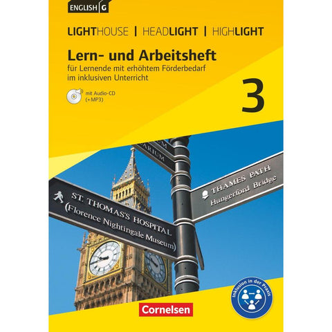 English G Lighthouse / English G Headlight / English G Highlight  3: 7. Schuljahr. Arbeitsheft mit Audio-CD f