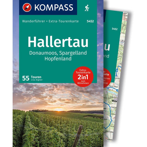 KOMPASS Wanderführer Hallertau, Donaumoos, Spargelland, Hopfenland, 55 Touren mit Extra-Tourenkarte