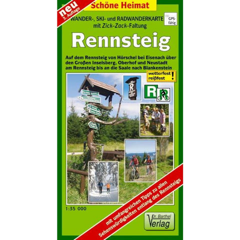 Rennsteig 1 : 35 000. Rad- und Wanderatlas