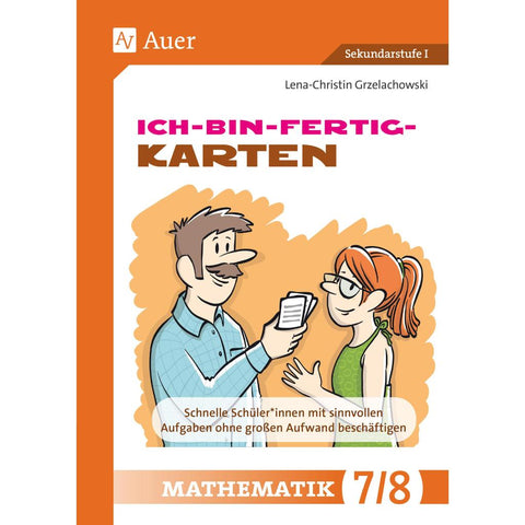 Ich-bin-fertig-Karten Mathematik Klassen 7-8