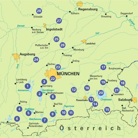 BVA Die 28 schönsten E-Bike Touren in Oberbayern