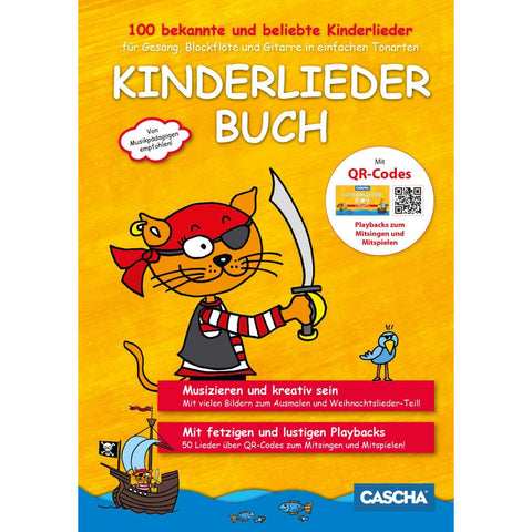 Kinderliederbuch für Gesang, Blockflöte und Gitarre in einfachen Tonarten