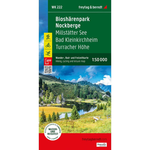 freytag & berndt Wanderkarte WK 222 Biosphärenpark Nockberge, Millstätter See - Bad Kleinkirchheim - Turracher Höhe 1:50.000