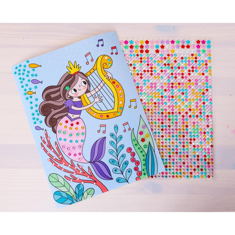 Mein Diamant-Stickerheft - Meerjungfrauen
