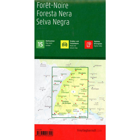 freytag & berndt Straßenkarte Schwarzwald 1:150.000