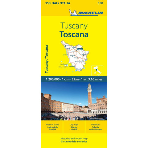 Michelin Map Italy: Toscana 358
