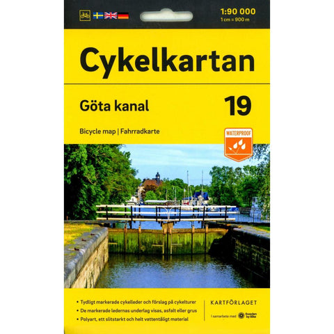 Cykelkartan Blad 19 Göta kanal 1:90000