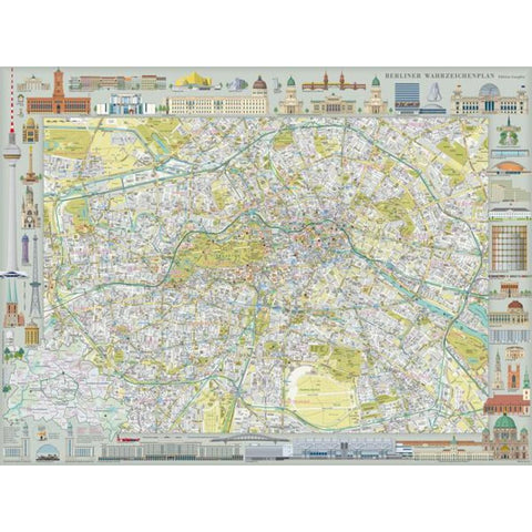 Berliner Wahrzeichenplan