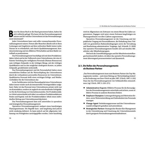 Personalmanagement und Führung