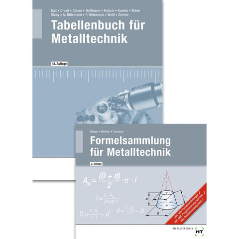Paket Tabellenbuch für Metalltechnik und Formelsammlung für Metalltechnik