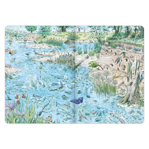 Das Fluss Wimmelbuch