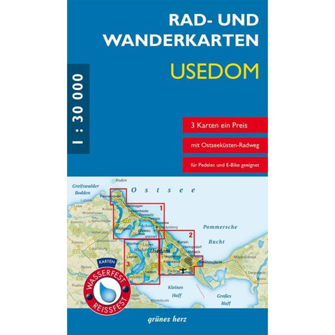 Rad- und Wanderkarten-Set: Usedom