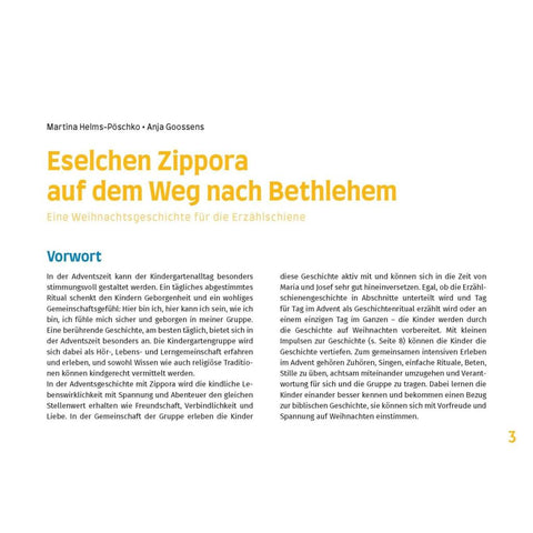 Eselchen Zippora auf dem Weg nach Bethlehem. Eine Weihnachtsgeschichte für die Erzählschiene. Erzählschienen-Figurenset