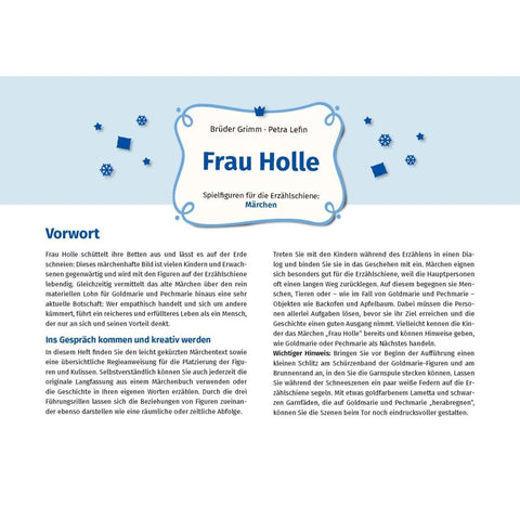 Frau Holle. Erzählschienen-Figurenset