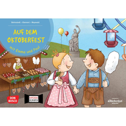 Auf dem Oktoberfest mit Emma und Paul. Kamishibai Bildkartenset
