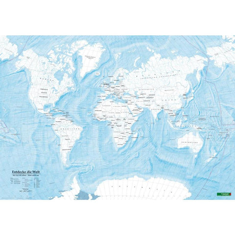 Weltkarte zum Ausmalen, Entdecke die Welt, Poster 1:40 000 000Plano in Rolle