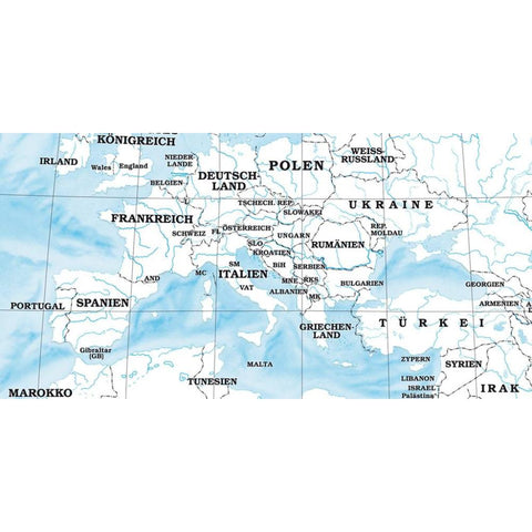 Weltkarte zum Ausmalen, Entdecke die Welt, Poster 1:40 000 000Plano in Rolle