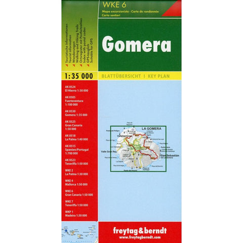 Gomera, Wanderkarte 1:35.000 LZ 2022