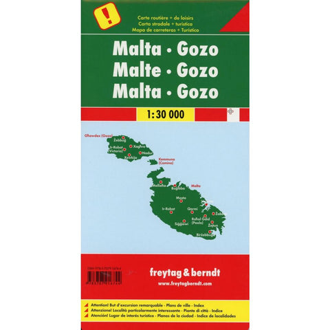 Malta - Gozo, Autokarte 1:30.000