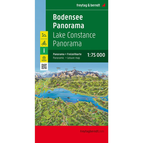 freytag & berndt Straßenkarte Bodensee Panorama 1:75.000
