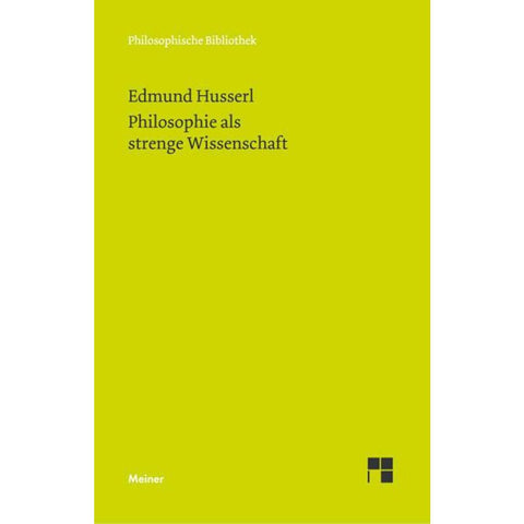 Philosophie als strenge Wissenschaft