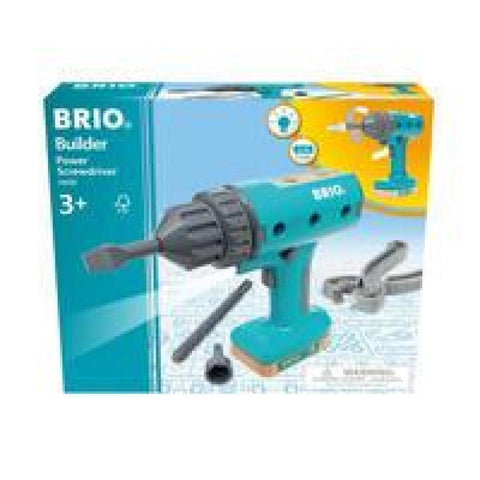 BRIO Builder - 34600 BRIO Builder Akkuschrauber | Entwicklungsförderndes Rollenspiel- & Konstruktionsspielzeug für Kinder ab 3 Jahren