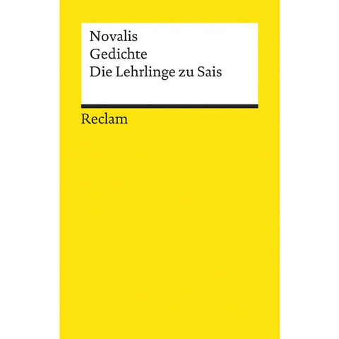 Gedichte. Die Lehrlinge zu Sais