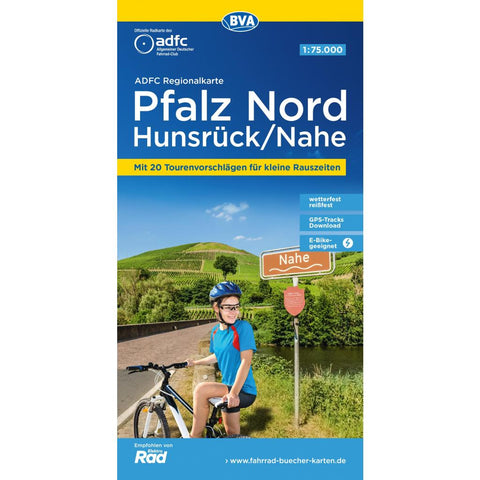 BVA ADFC Regionalkarte Pfalz Nord/ Hunsrück/ Nahe 1:75.000