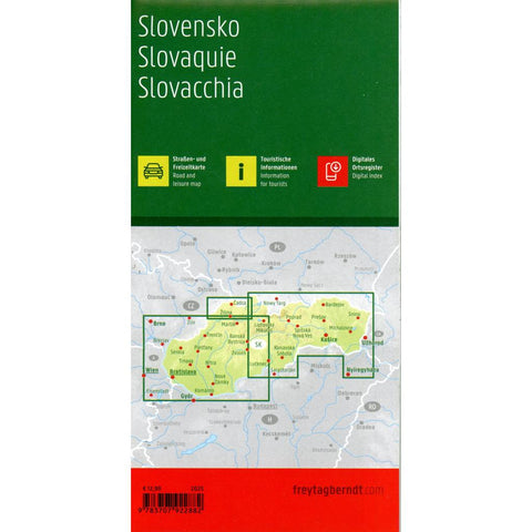 freytag & berndt Straßenkarte Slowakei 1:200.000