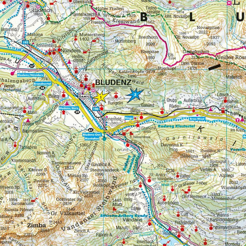 freytag & berndt Straßenkarte Vorarlberg 1:100.000