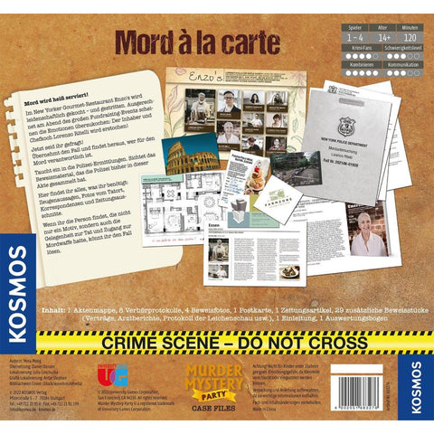Murder Mystery Case File - Mord à la carte