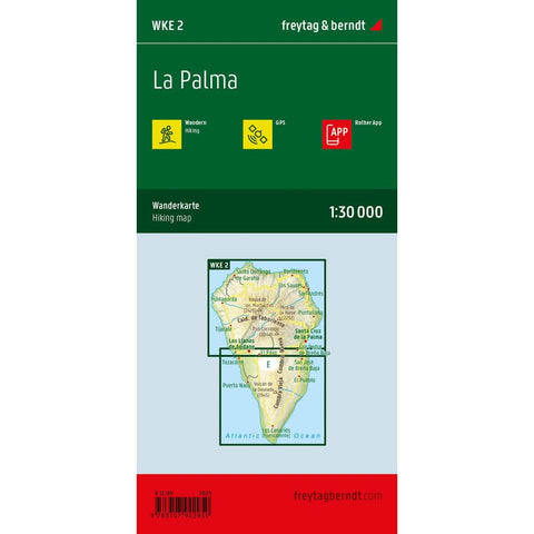 freytag & berndt Wanderkarte WKE 2 La Palma 1:30.000