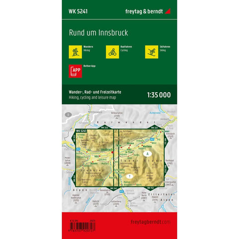 freytag & berndt Wanderkarte WK 5241 Rund um Innsbruck 1:35.000