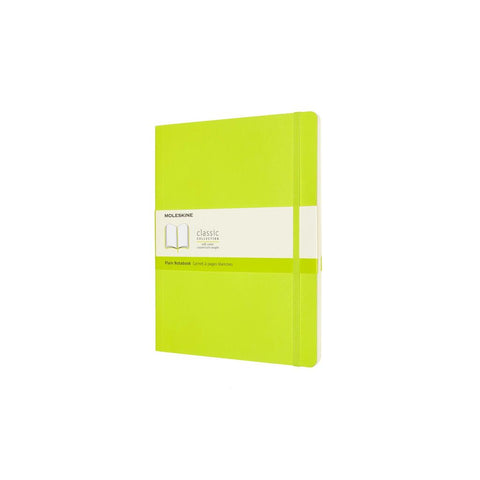 Moleskine Notizbuch XL, Blanko, Weicher Einband, Limetten Grün