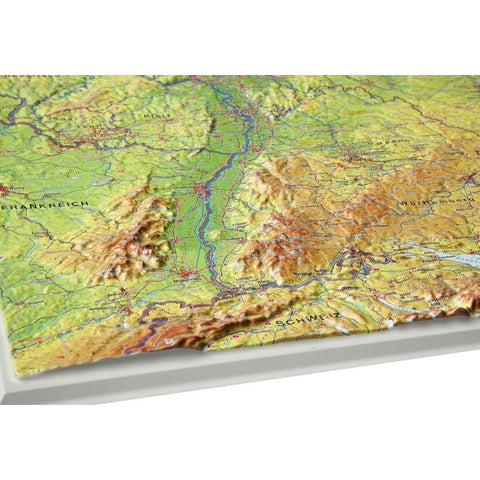 Reliefkarte Deutschland 1 : 1 200 000