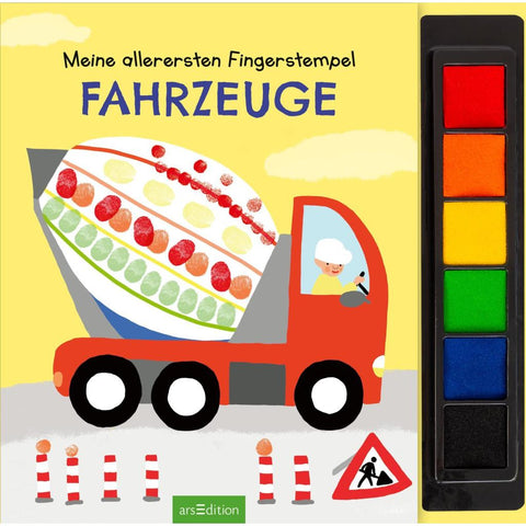 Meine allerersten Fingerstempel Fahrzeuge