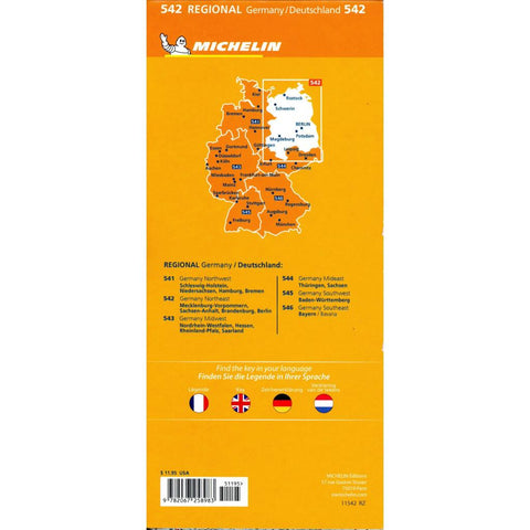 Michelin Mecklenburg-Vorpommern, Sachsen-Anhalt, Brandenburg, Berlin 542