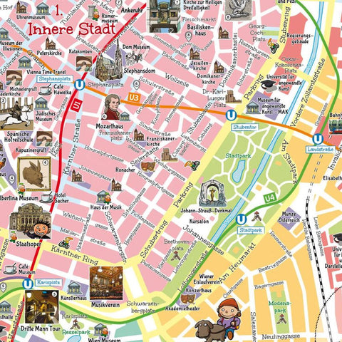 freytag & berndt Stadtplan Kinderkarte Wien 1:40.000