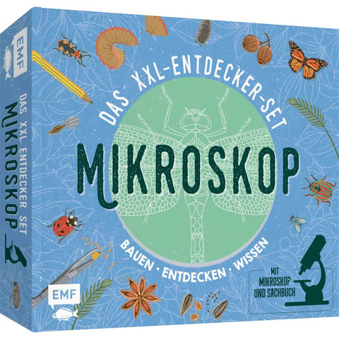 Das XXL-Entdecker-Set - Mikroskop: Mit Mikroskop, Linsen und Objektträgern + Sachbuch mit faszinierenden Experimenten