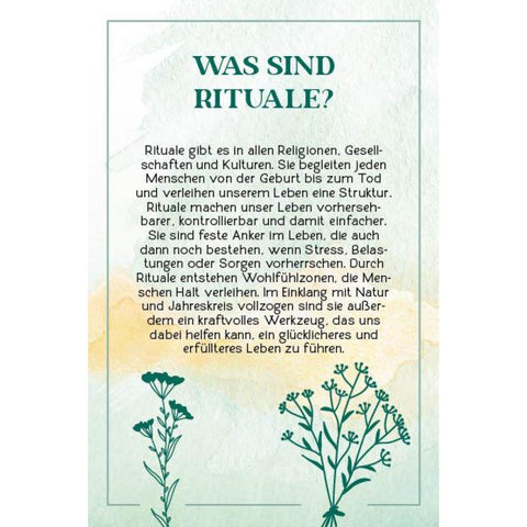 Kartenbox: Rituale für die Seele - 64 Karten für spirituelle Kraft und Energie