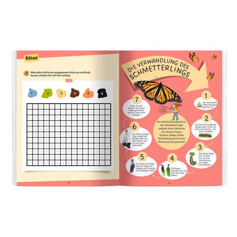 Expedition Natur Rätseln, Stickern, Bestimmen - Insekten & Co.